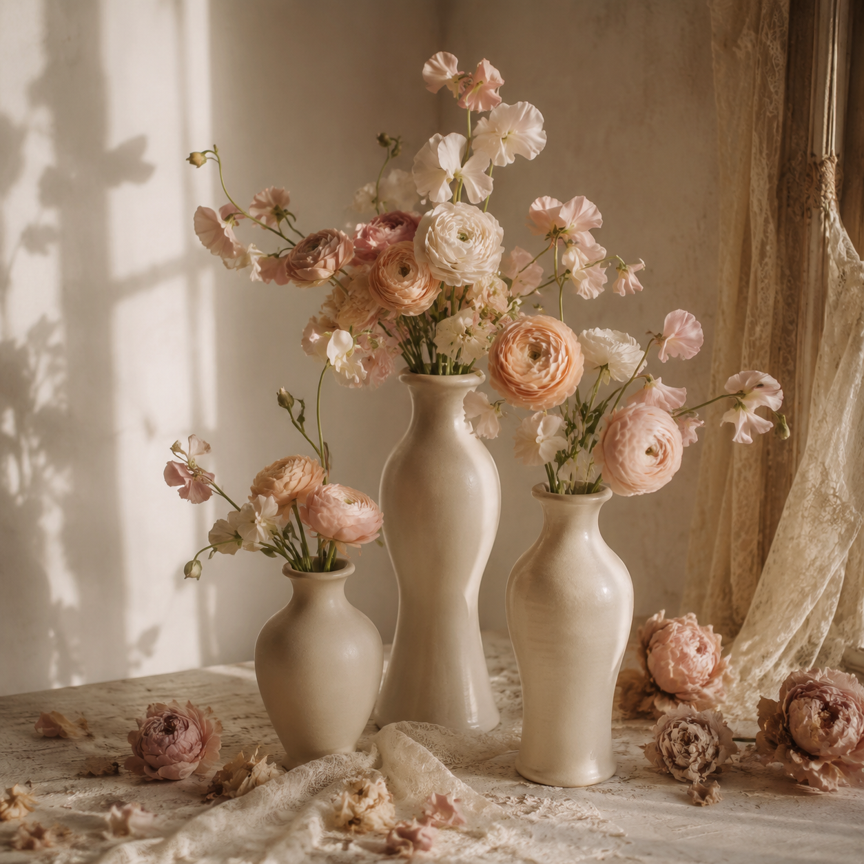 Ceramic Vase Trio